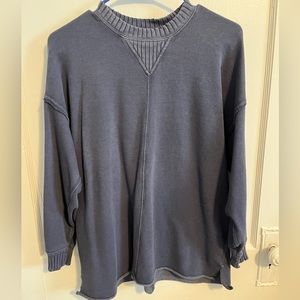 Aerie oversized raw hem sweatshirt